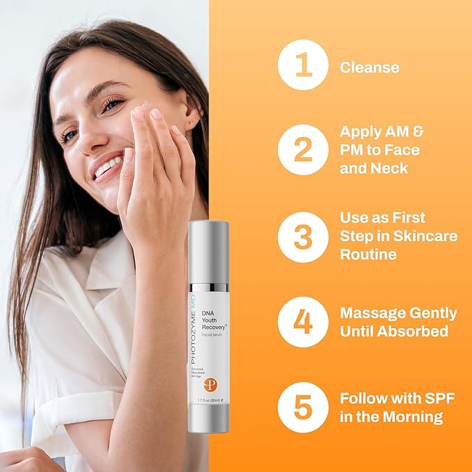 Photozyme DNA Youth Recovery Facial Serum | 1.7 Fl Oz-GlimoraGlow
