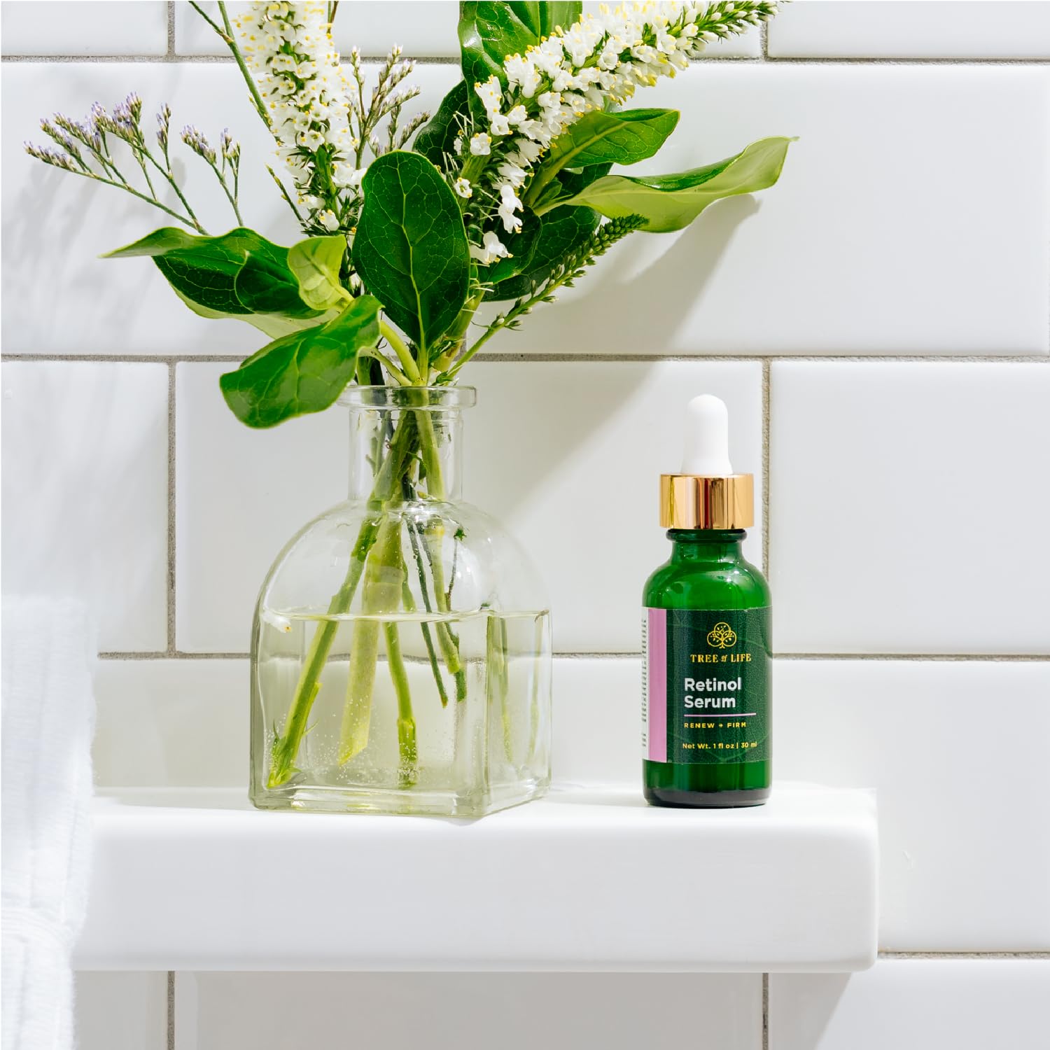 Tree of Life Beauty Retinol Serum, Skin Smoothing Face Oil for Dark and Age Spots and Fine Lines, Facial Serums for Dry and Sensitive Skin Care with Hyaluronic Acid for Soft Skin, 2 Fl Oz (pack of 2)-GlimoraGlow