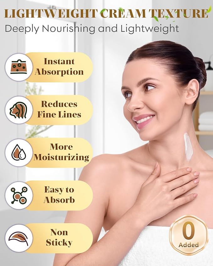 3% Retinol Cream Face Moisturizer, Anti Aging Neck Firming Cream with Collagen, Day & Night Face Cream with Hyaluronic Acid, Lifting & Tightening Wrinkle for Women & Men (1.51 Fl Oz (Pack of 1))-GlimoraGlow