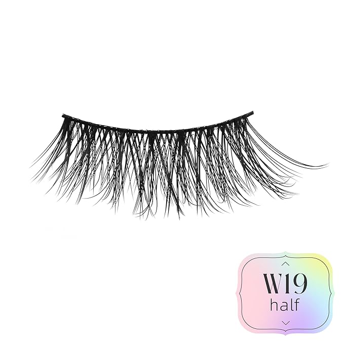 Half Lashes Natural Lashes Wispy Lashes Corner Lashes 3/4 False Eyelashes Natural Half Eyelashes W19-GlimoraGlow