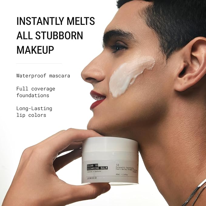 JUNO & Co. JADE Clean10 Cleansing Balm - Makeup Remover Balm - Effortlessly Removes Makeup & SPF - 2.87oz Makeup Remover Balm Full Set-GlimoraGlow