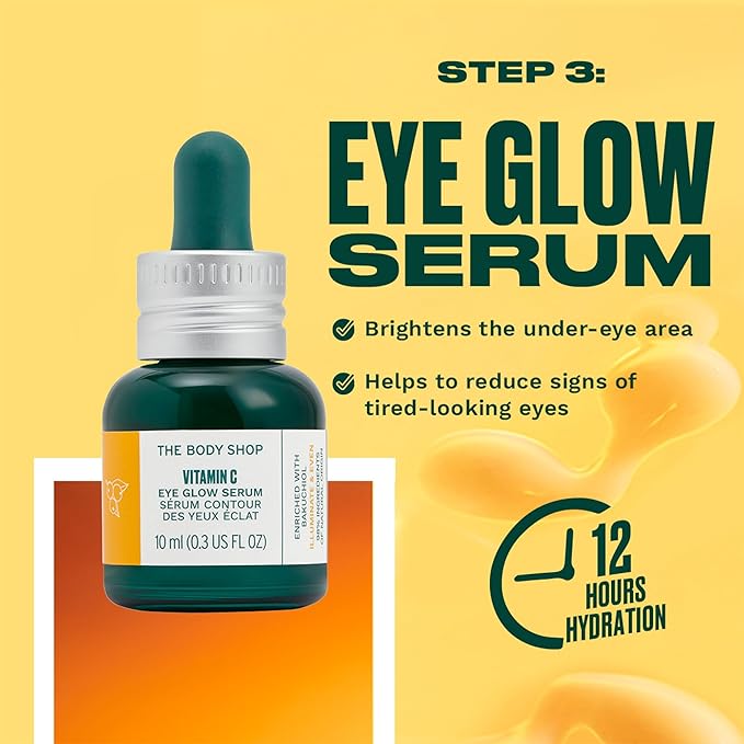 The Body Shop Vitamin C Eye Glow Serum - Illuminating And Brightening For Eye - 0.3 Fl Oz-GlimoraGlow