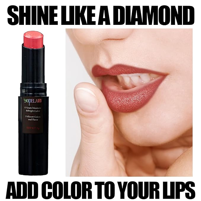 10 Pack Tinted Lip Balm With Glitter Powder Tinted Chapstick - Moisturizing, Soothing, and Repairing Dry and Chapped Lips-GlimoraGlow