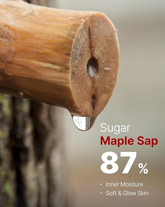 MAY COOP Raw Morning Dew Face Mist – Korean Hydrating Facial Spray with 87% Maple Water & Hyaluronic Acid - Refreshing & Lightweight Formula for Sensitive Skin, 2.71 fl.oz.-GlimoraGlow