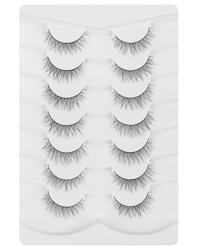 Natural Lashes Natural Eyelashes Short Eyelashes Natural Look False Eyelashes Wispy Eye Lashes Small Lashes Fake Lashes K33-GlimoraGlow