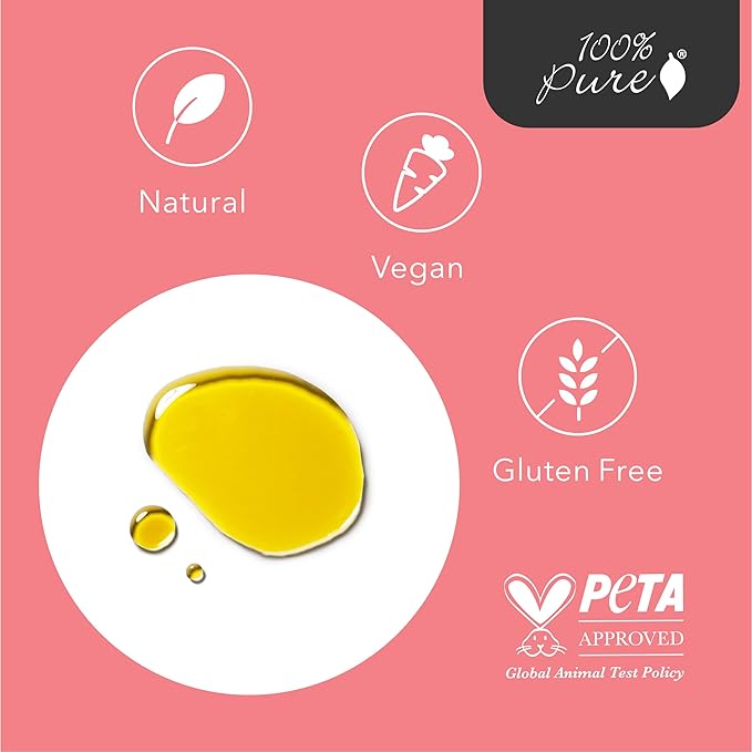 100% PURE Organic Rosehip Oil Moisturizer For Face, Body, Hair Hydrating Vitamins & Omega Fatty Acids Support Glowing, Plumped Up Youthful Skin - Natural Cold-Pressed Facial Radiance - Vegan - 1oz-GlimoraGlow