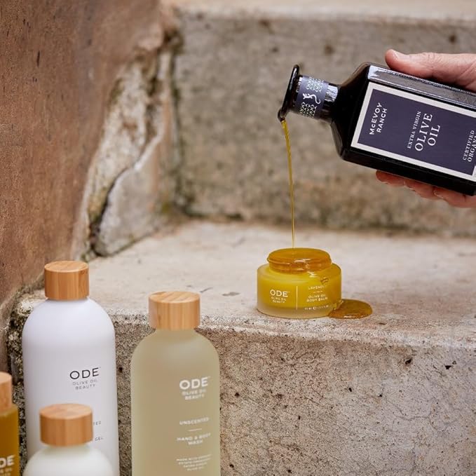 McEvoy Ranch Whipped Body Butter | ODE Olive Oil Beauty | 5.8 FL OZ | Crafted with Organic EVOO, Hyaluronic Acid, Organic Shea & Cocoa Butters | Nourishing, Brightening, Firming (Unscented)-GlimoraGlow