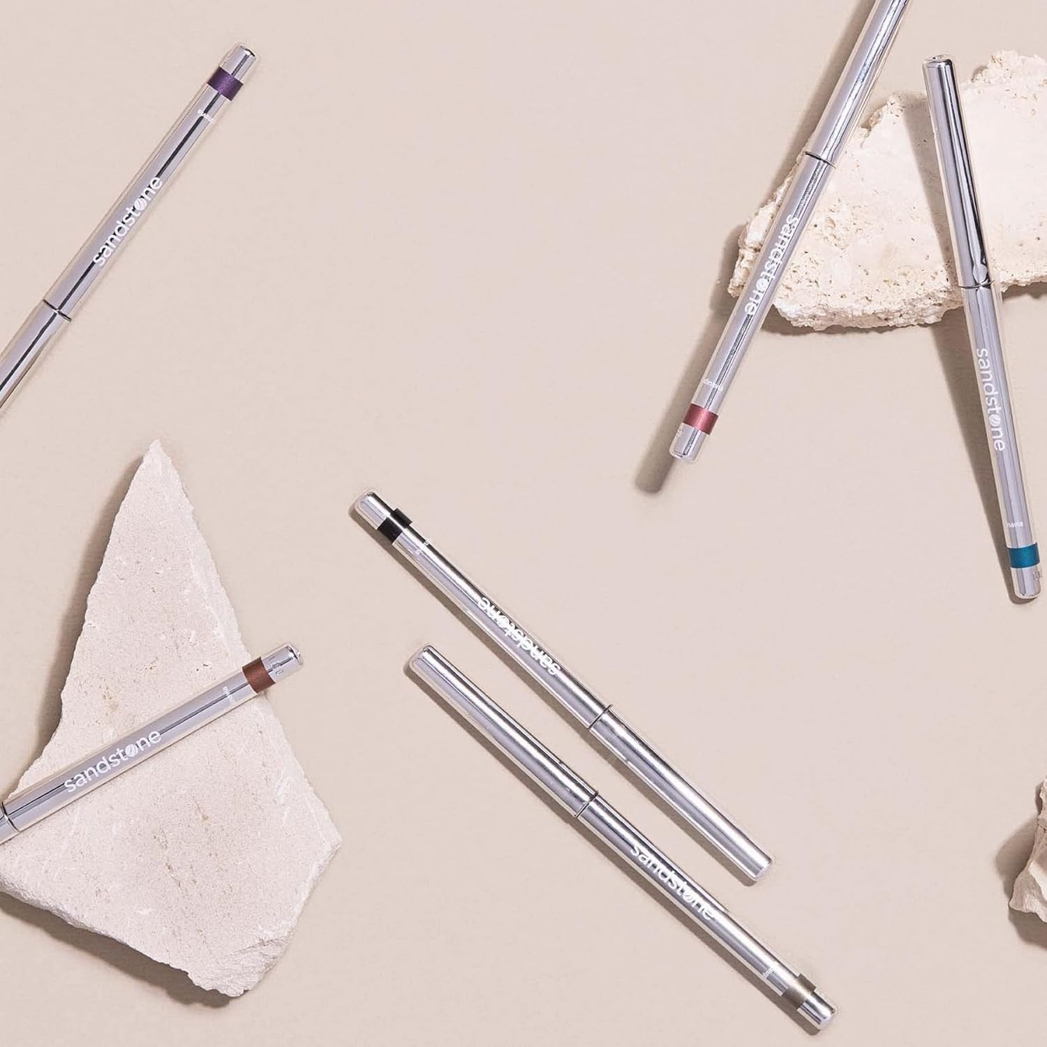 Hypoallergenic Waterproof Eyeliner - Fragrance Free Metallic Eye liner - Vegan and Cruelty Free Eye Pencil - Eyeliner Pencil for Sensitive Eyes (Blue Ice)-GlimoraGlow