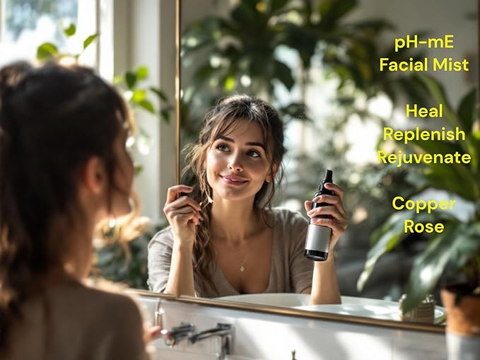 Hydrating Face Mist, Copper Rose, Pure, Natural, Organic Ingredients Helps your Skin Reduce Wrinkles, Fine Lines, Inflammation, Acne, for Clear Beautiful Skin (3.4oz)-GlimoraGlow