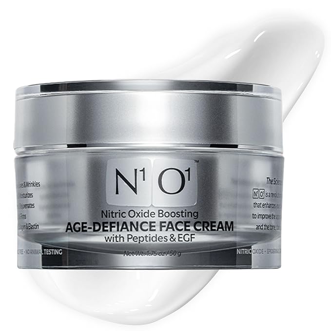 Moisturizer Face Cream - Day & Night Face Moisturizer with Nitric Oxide, Peptide Complex, Epidermal Growth Factor - Tightening & Firming Skin Care Products for Wrinkles, Dark Spots - 1.75 oz.-GlimoraGlow