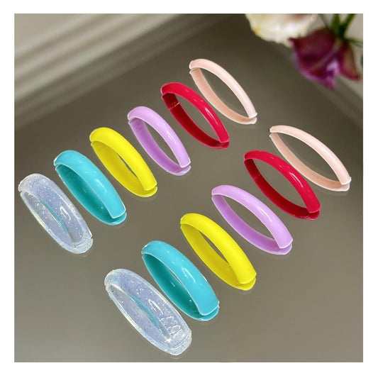 Eyelash Perm Pads Lash Lift Rods Lollipop Eyelash Perm Silicone Pads 6 Sizes Reusable Soft Lash Lift Pads Shield for Different Length Eyelashes Perfect Lifting (colorful)-GlimoraGlow