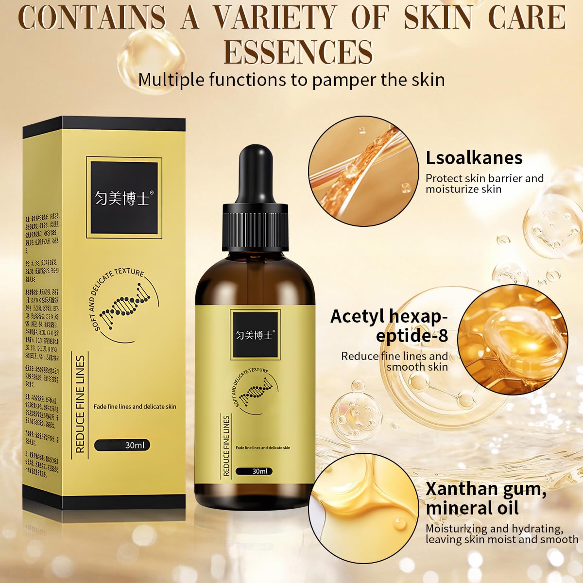 3 Pcs Anti-wrinkle Firming Serum, Anti-Aging Essence, Firm and Plump Face Serum, Anti-Aging & Wrinkles Lifting & Firming Essence, Hydrate & Moisturize, Reduce Fine Lines And Wrinkles-GlimoraGlow