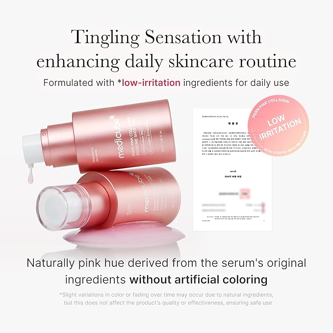 medicube PDRN Pink Collagen Exosome Shot Serum 7,500 PPM | Liquid Skin Booster | Exosome, Salmon DNA PDRN, Spicules | Uneven Skin Tone, Pore Care, Skin Texture | Korean Skin Care 1.01 fl.oz-GlimoraGlow