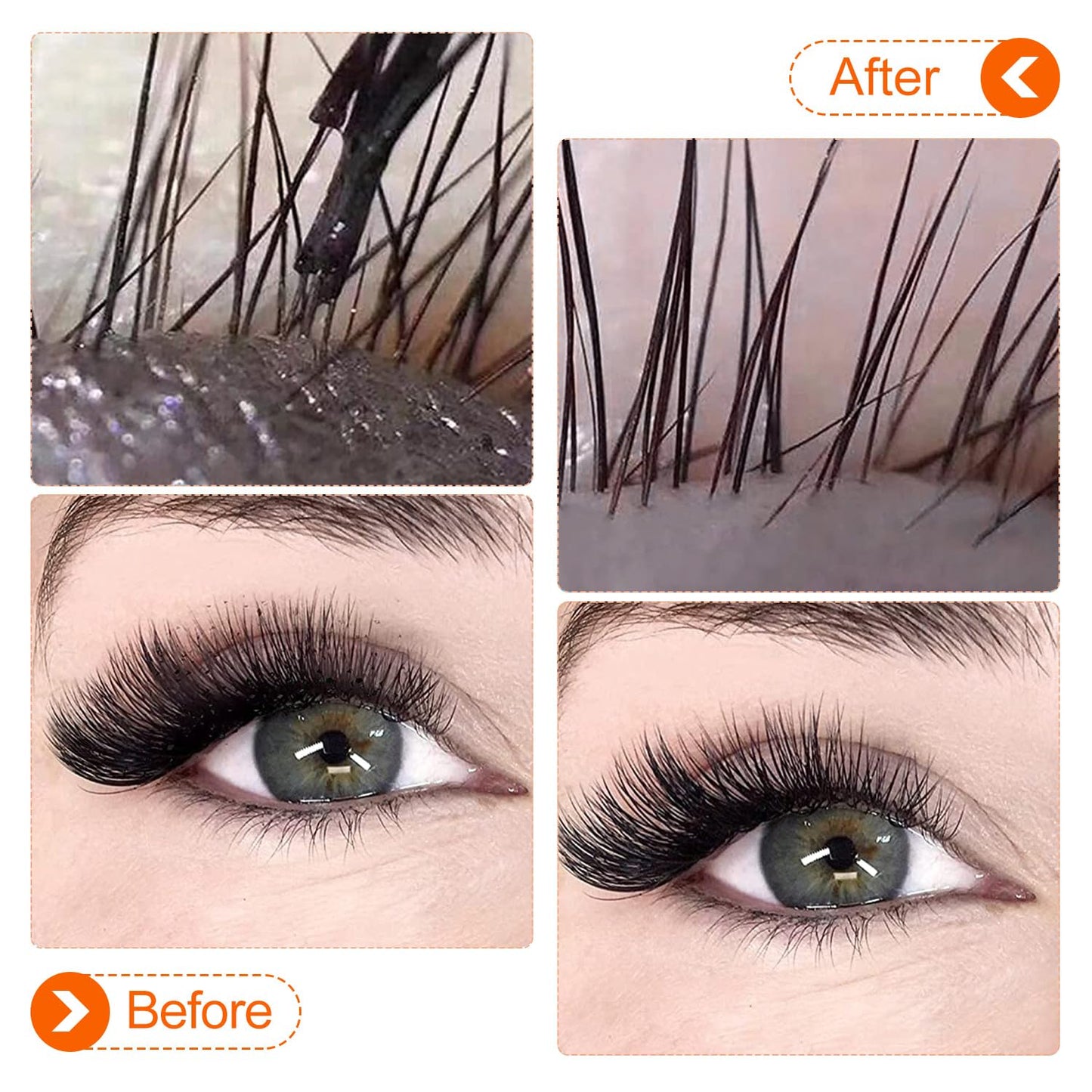 Eyelash Shampoo Concentrate 100ml Lash Extensions Cleanser Concentrate Turmeric Foaming Shampoo Paraben & Sulfate Free Wash for Extensions Lashes with Salon Home Care-Makes 60ml Bottles-GlimoraGlow