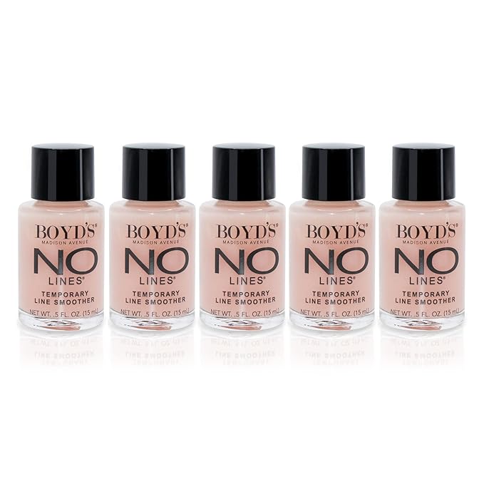 Boyd's Renoir No Lines Temporary Wrinkle Remover- For Forehead, Eyes, Lips, 0.5 fl oz (5-Pack)-GlimoraGlow