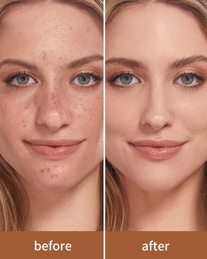 EIGSHOW Foundation and Concealer Brush, Dual Ended Makeup Brush For Flawless Foundation Coverage, Under Eye Concealer, Vegan & Cruelty-free (D110-Beige)-GlimoraGlow