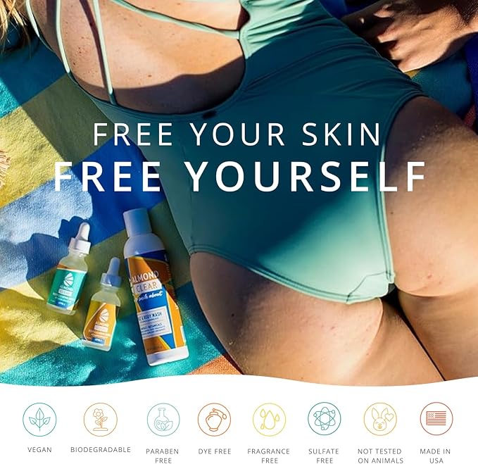 Body Clearing Serum [1 Fl Oz] Level 2 Acne Serum - Advanced Formula for Body Acne, Folliculitis, Back, Butt, Chest, Thighs, Shoulders - Mandelic Acid-GlimoraGlow