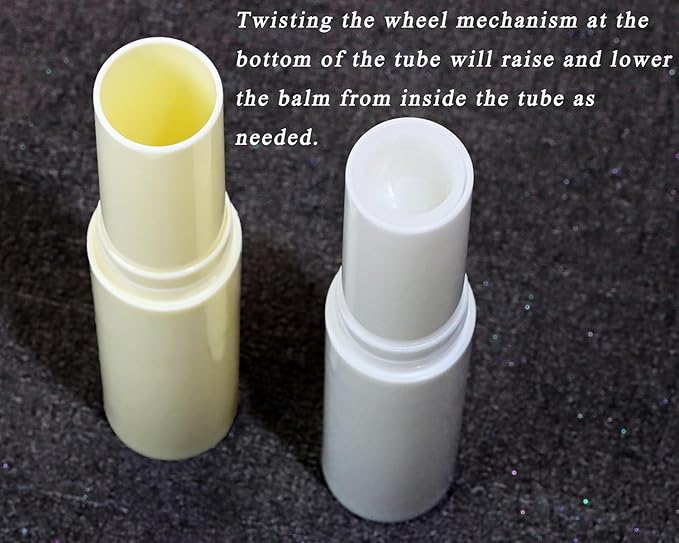 0.14oz Empty Flavored Lip Balm Container Tubes Plastic Homemade Moisturizing Lip Stick with Caps Bulk Fit for Women Adult DIY Making Supplies, 25 Count (Multicolor)-GlimoraGlow