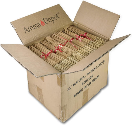 10 Bundles Unscented 1000 Wood Pulp 11'' Incense Sticks Premium Natural Uncolored (Punk Sticks) 10 Pack. Add Any Aroma Depot Fragrance Oils to Make Your own Scented Sticks.-GlimoraGlow
