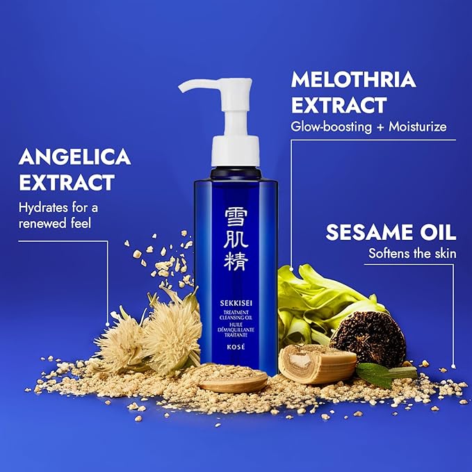 SEKKISEI Treatment Cleansing Oil, Facial Cleanser & Makeup Remover, 5.4 Ounce-GlimoraGlow