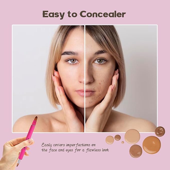 Lip Applicator Brush - 3 Pack Exquisite Professional Dustproof Retractable Lip Brush - Makeup Lipstick Lip Gloss Applicators (Pink Red Gold)-GlimoraGlow