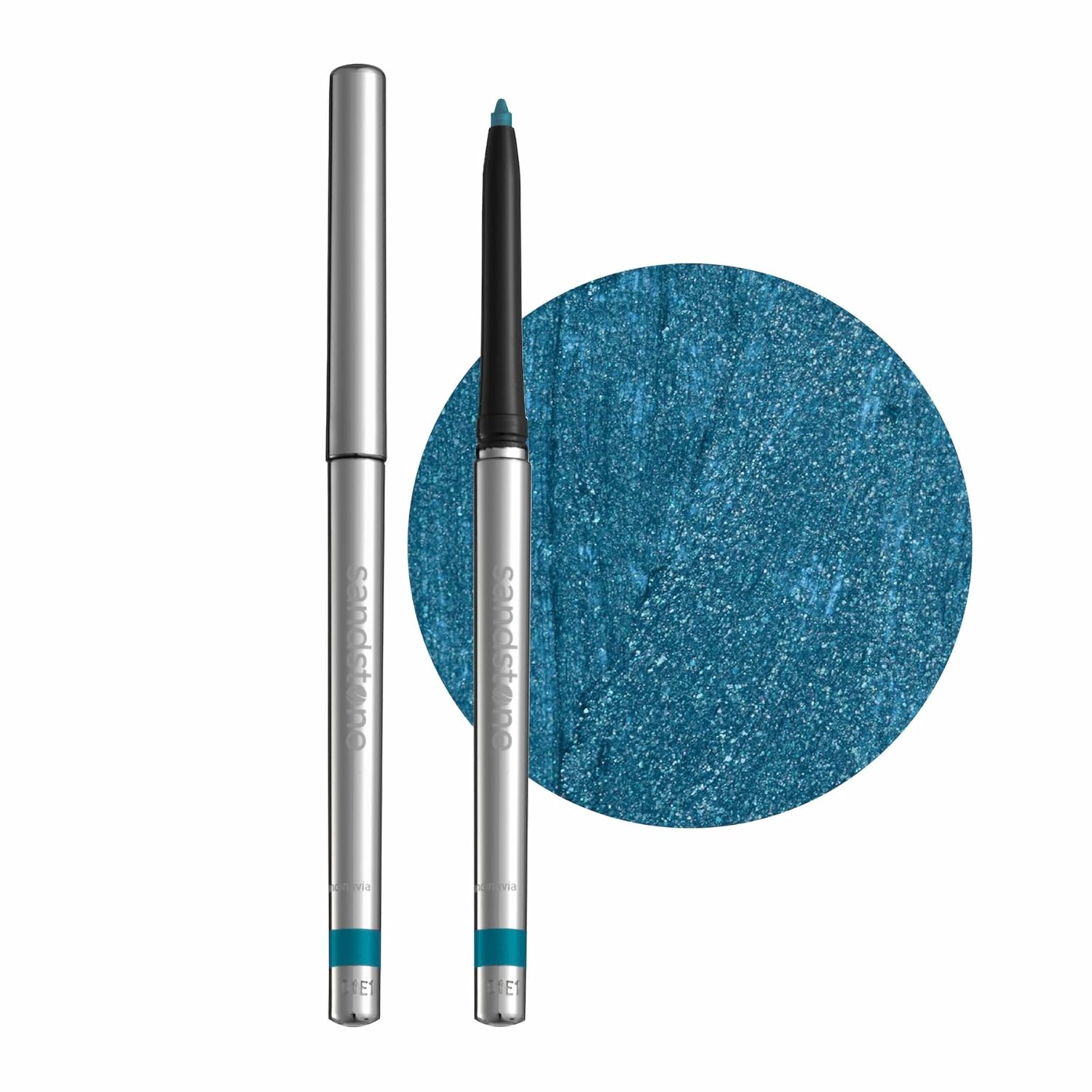 Hypoallergenic Waterproof Eyeliner - Fragrance Free Metallic Eye liner - Vegan and Cruelty Free Eye Pencil - Eyeliner Pencil for Sensitive Eyes (Blue Ice)-GlimoraGlow