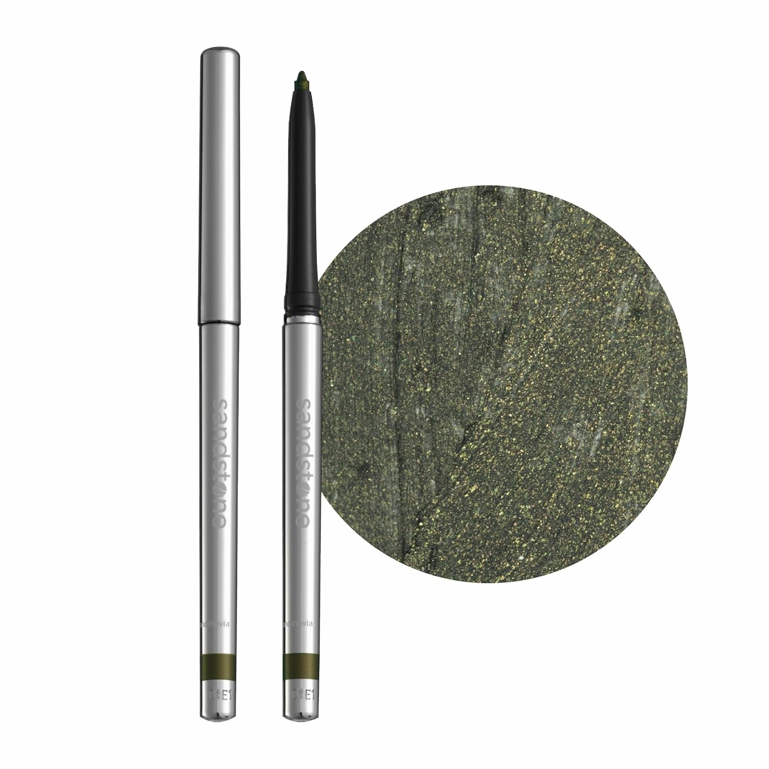 Hypoallergenic Waterproof Eyeliner - Fragrance Free Metallic Eye liner - Vegan and Cruelty Free Eye Pencil - Eyeliner Pencil for Sensitive Eyes (Green Envy)-GlimoraGlow