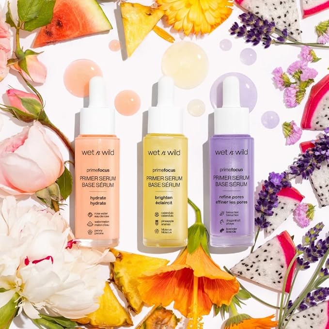wet n wild Prime Focus Facial Serum Primer Makeup Extending, Hydrating Face Skin Care Product, Reduces Fine Lines And Wrinkles, For Repairing Dry Skin, Retinol Alternative-GlimoraGlow