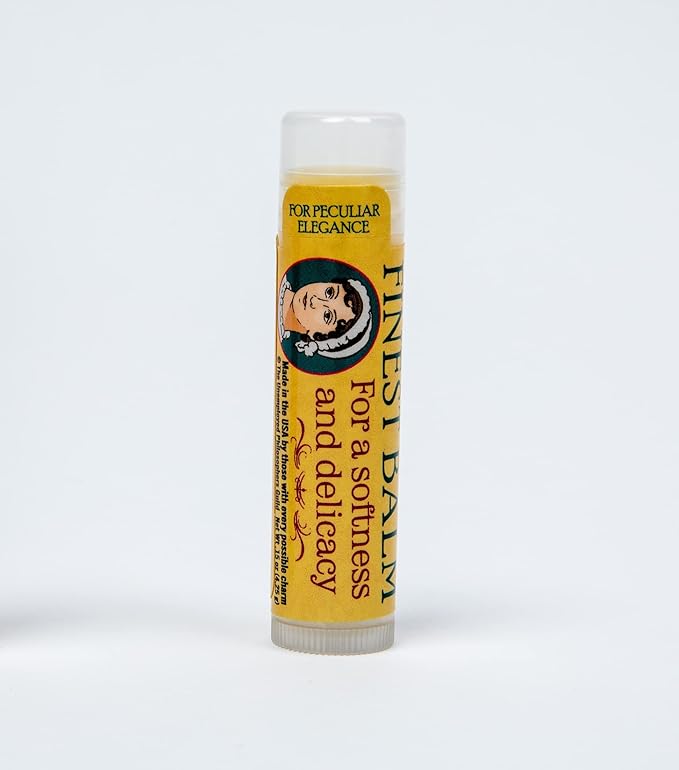 Jane Austen's Finest Balm, Lip Balm Tube, Peppermint Flavored - Cruelty-Free and Made in the USA from Natural and Imported Ingredients-GlimoraGlow