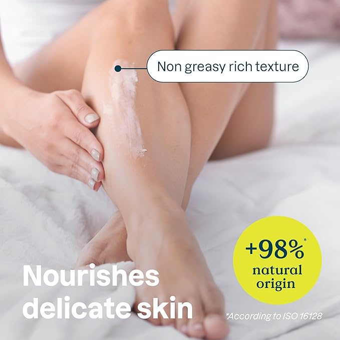 ATTITUDE Body Cream for Sensitive Skin with Oat, EWG Verified, Dermatologically Tested, Vegan, Argan Oil, 8 Fl Oz-GlimoraGlow