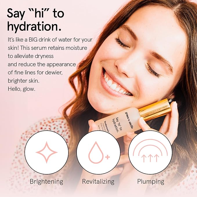 grace & stella Award Winning Hyaluronic Acid Face Serum (50ml/1.7 fl oz) Removes Fine Lines & Wrinkles, Hydrating Hyaluronic Acid Serum for Face, Acido Hialuronico for Women - Vegan Skincare (2-Pack)-GlimoraGlow