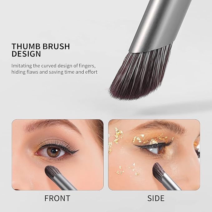 DUcare Professional Makeup Brush Set 22Pcs with Travel Case Synthetic Kabuki Foundation Brush, Face Powder Brush, Blush Brush, Concealer Brush, Eyeshadow Brushes-GlimoraGlow