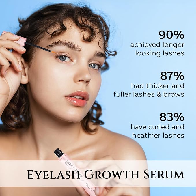 Eyelash Growth Serum, Eyelash Serum to Grow Lashes, Brow Growth Serum for Longer, Thicker and Stronger Lashes and Brows 5ml-GlimoraGlow