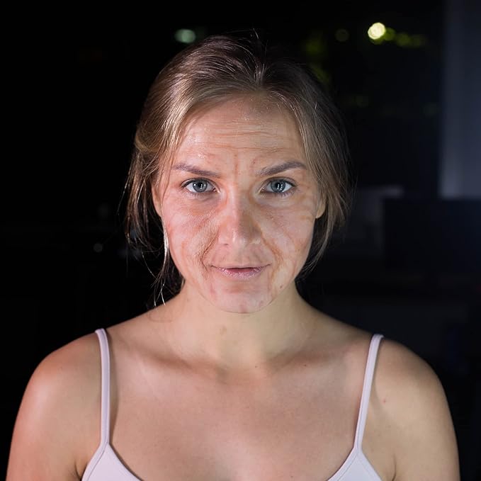 12-Color Flesh Tone Alcohol-Activated Palette, Tattoo Cover, Highly Pigmented Professional SFX Makeup for Film, Theatre, TV-GlimoraGlow