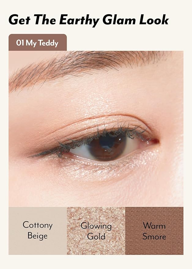 I'M MEME Wonder Soft Layer Palette - 7 Shades | Portable Size, Versatile, Blendable, Neutral Colors with Soft Texture, 01 My Teddy, 0.23 Oz-GlimoraGlow