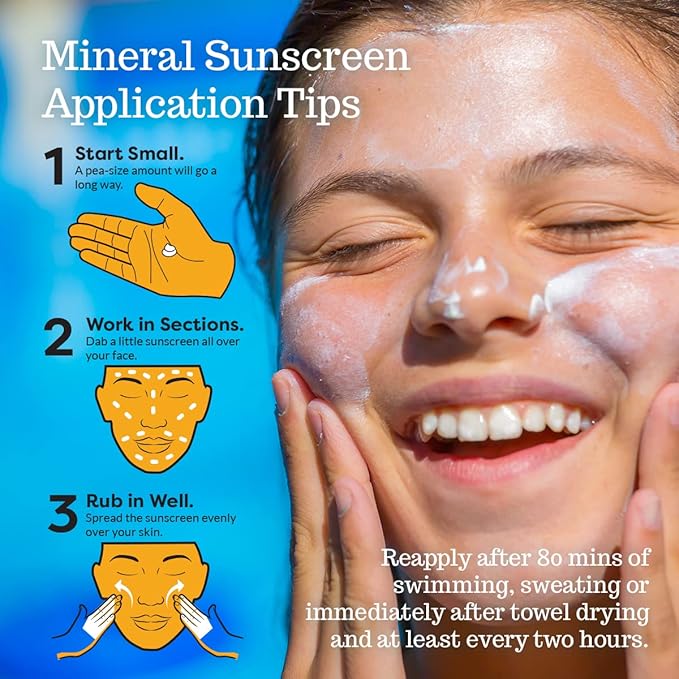 SPF 45 Every Day Tint Mineral Sunscreen | 2.5 Fl Oz Biodegradable, Paraben Free & Reef Safe | Non-Greasy Tinted Sunscreen For Face & Body Protection Against UVA & UVB-GlimoraGlow