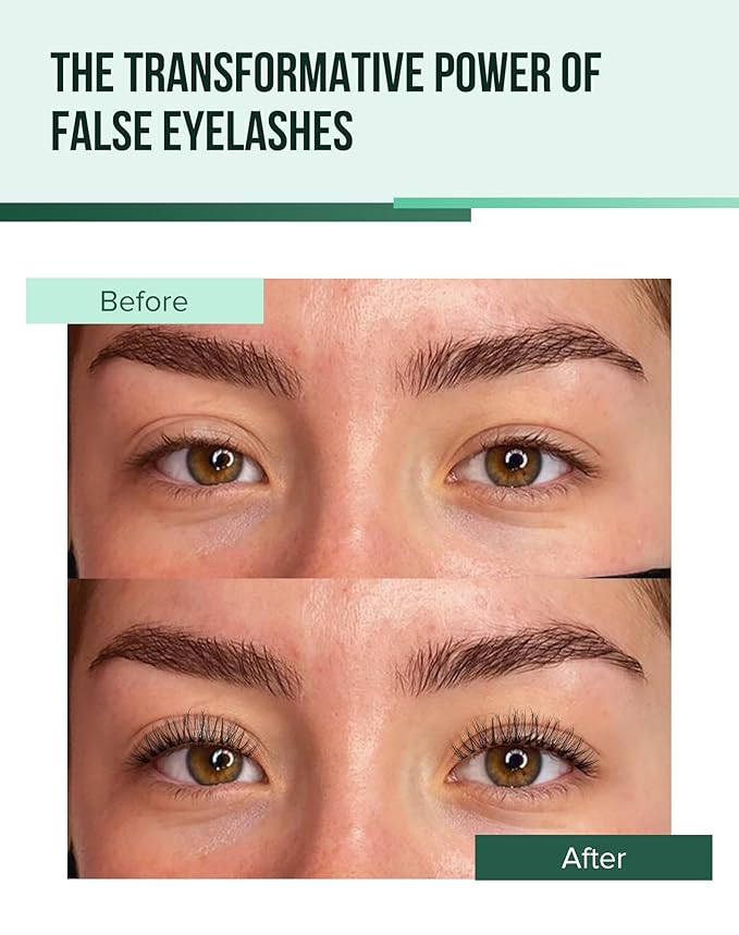 Short Strip Lashes Natural Eyelashes Wispy Lashes Fluffy Mink Lashes C Curl Eye Lashes Soft Small False Eyelashes Demi Wispies Eyelashes 7 Pairs-GlimoraGlow