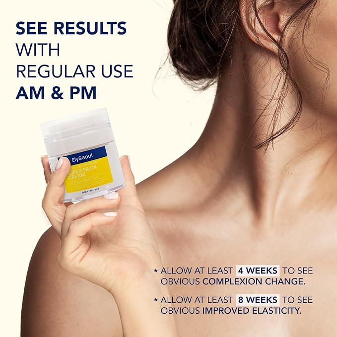 Korean Neck Cream for Firming & Tightening: Neck & Chest Anti-Aging Treatment for Crepey Sagging Skin & Wrinkles-GlimoraGlow