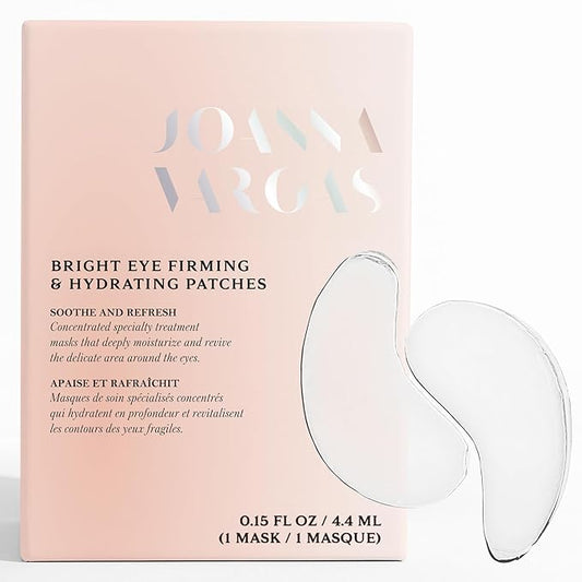 Joanna Vargas Eye Gel Mask – Hydrating Under Eye Patches with Hyaluronic Acid & Chamomile – Depuffing Eye Mask for Dark Circles, Puffiness & Fine Lines – Gel Eye Pads for Women – 1 Pair-GlimoraGlow