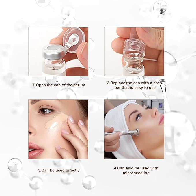 BB Facial Glow Starter Kit Facial Pigment Serum Treatment Kit,Anti-Aging Serum Pigments Set for Micro-needling Skin Treatment 10 Vials 5ml Hyaluronic Acid Ampoule foundation Essence Skin-GlimoraGlow