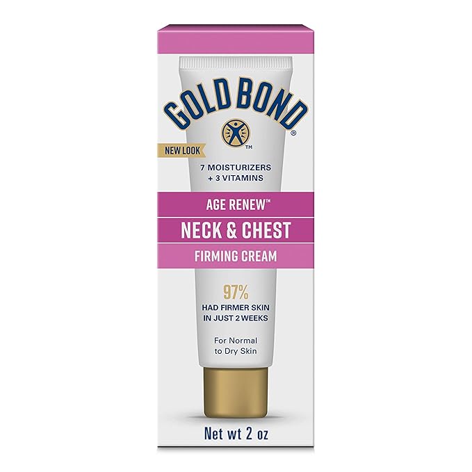 Gold Bond Age Renew Neck & Chest Firming Age Renew Cream, 2 oz., Clinically Tested Skin Firming Cream-GlimoraGlow