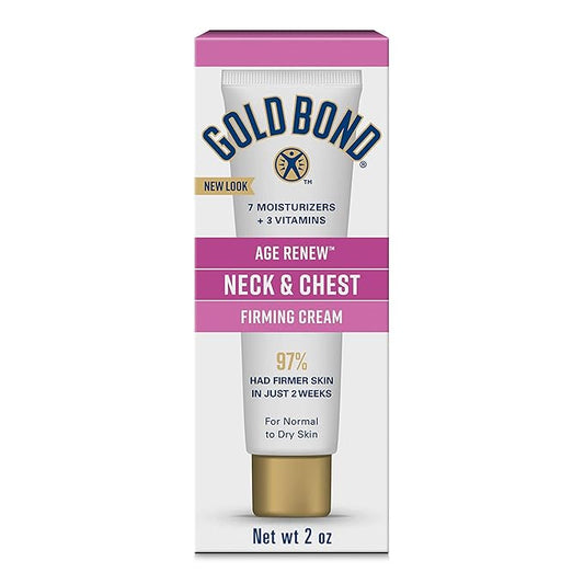 Gold Bond Age Renew Neck & Chest Firming Age Renew Cream, 2 oz., Clinically Tested Skin Firming Cream-GlimoraGlow
