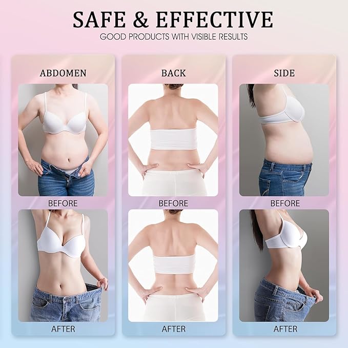 B Flat Belly Firming Cream - Moisturizing, Lifting, Firming for Stomach, Thighs and Butt, Body Lotion gift for Women and Men, 125 ML +5 ML-GlimoraGlow