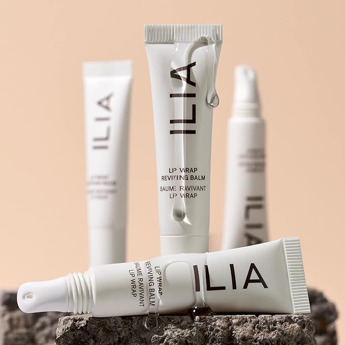 ILIA - Lip Wrap Reviving Balm | Non-Toxic, Vegan, Cruelty-Free, Plumping Moisturizer with Long Lasting Hydration (Lucid, 0.23 fl oz | 7 ml)-GlimoraGlow