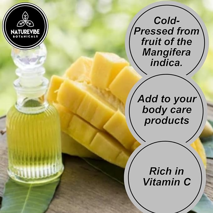 Naturevibe Botanicals Mango Oil 32 Ounces | 100% Pure and Natural | Great for Skin Care and Hair Care-GlimoraGlow