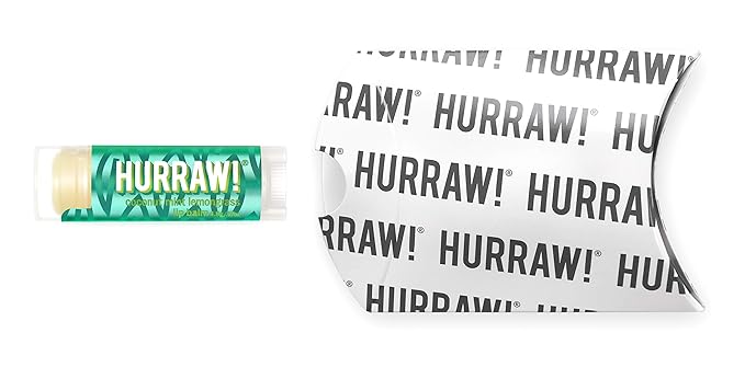 Hurraw! Coconut, Mint, Lemongrass (Pitta) Lip Balm: Organic, Certified Vegan, Cruelty and Gluten Free. Non-GMO, 100% Natural Ingredients. Bee, Shea, Soy and Palm Free. Made in USA-GlimoraGlow