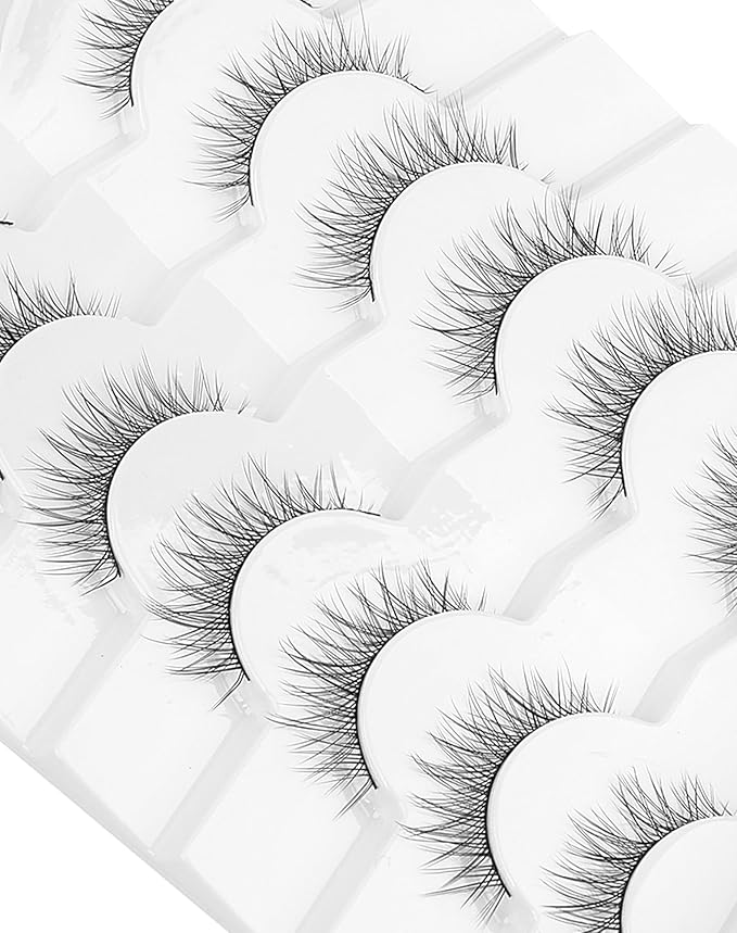 Natural Lashes Natural Eyelashes Short Eyelashes Natural Look False Eyelashes Wispy Eye Lashes Small Lashes Fake Lashes K33-GlimoraGlow