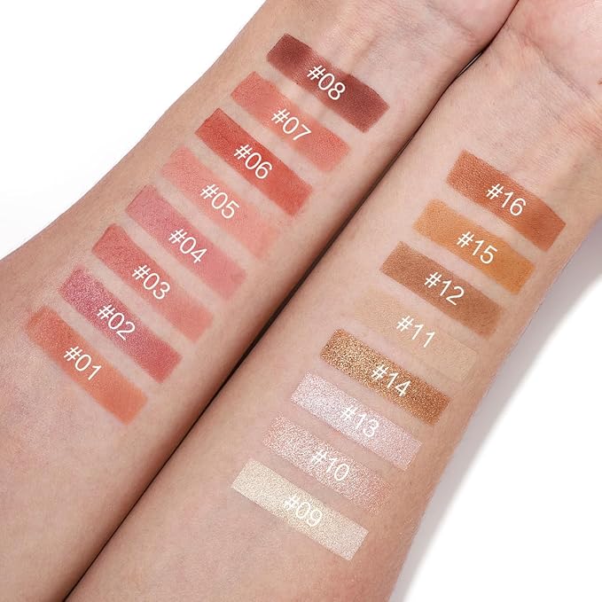 16 Colors Contour Palette Make up - Blush Highlighters Bronzer Powder All in one Makeup Palettes Contour Kit - Face Cosmetics Gifts for Women Beauty for Festivals (SET1)-GlimoraGlow