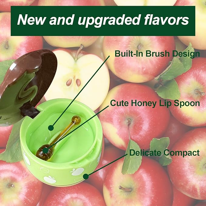 1PCS Bee Lip Balm Honey Pot, Moisturizing Lip Balm Overnight Lip Sleeping Mask Lip Scrubs Exfoliator, Hydrating Prevention Dry and Crack Lips, Lip Repair Nourishes the Lip Skin-GlimoraGlow