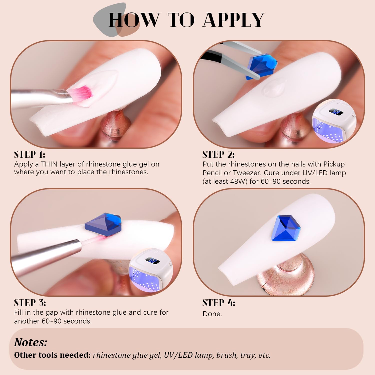 2060Pcs Royal Blue Glass Nail Rhinestones 60Pcs Multi Shapes Flatback Nail Gems + 2000Pcs 1.5-4mm Round Crystal, Manicure Nail Charms Diamond Gemstones for Acrylic Nails Decoration-GlimoraGlow